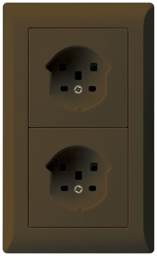 UP-Kombination kallysto.line Gr.I-I vertikal 2×Typ 25 braun