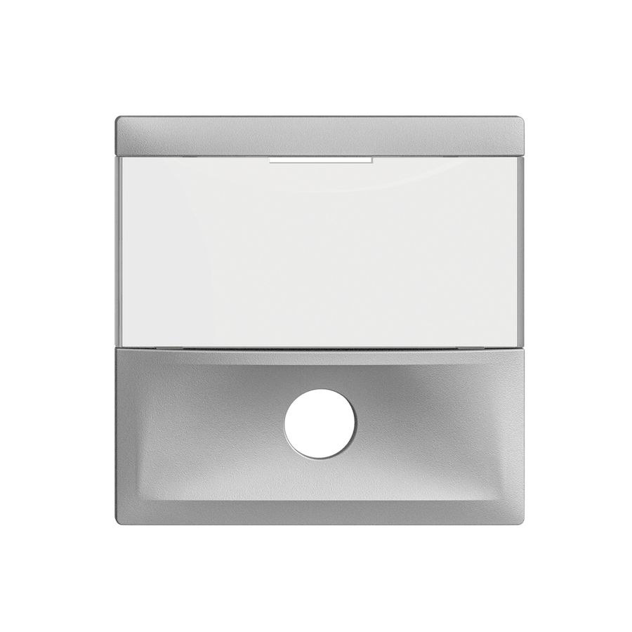 Frontplatte EDIZIOdue silver für Sonnerietaster
