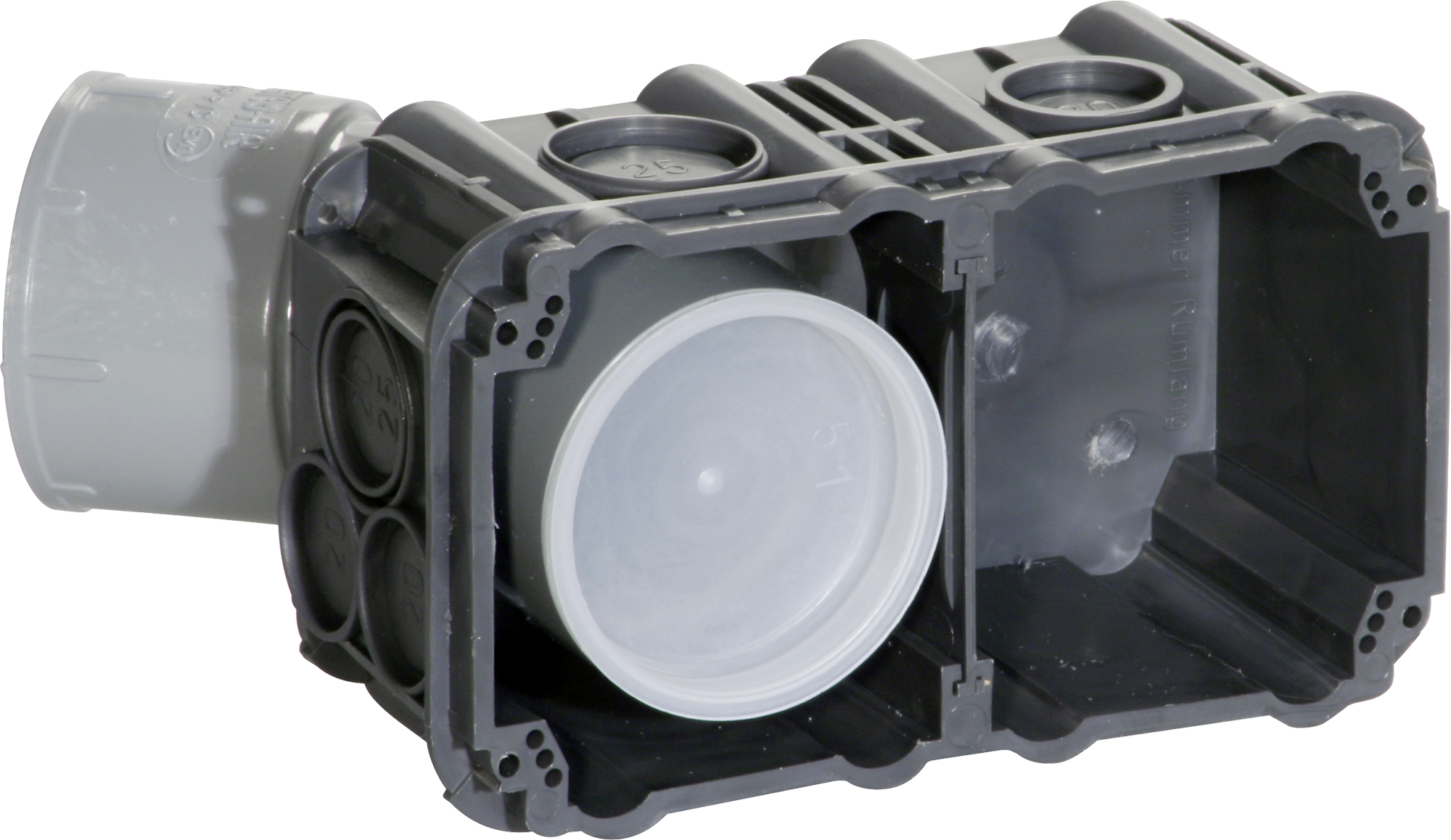 Prise pour coffrage 50mm 2 pièces