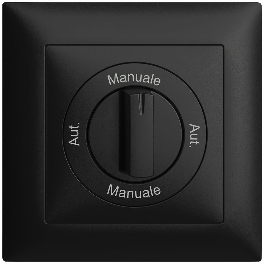 Kit front. Aut.-Manuale-Aut.- Manuale EDIZIOdue 88×88mm nero