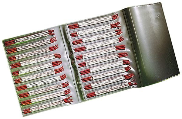 Kit de bague-repère Plica STD, pour 0.1…0.5mm² Ø1…1.4mm impression: A…Z, blanc