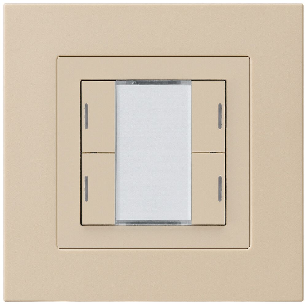 Poussoir ENC kallysto.pro KNX 4×LED RGB s/e-link beige