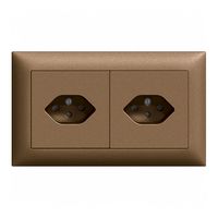 Combinaison ENC I-I EDIZIOdue 2×T13 horizontale coffee