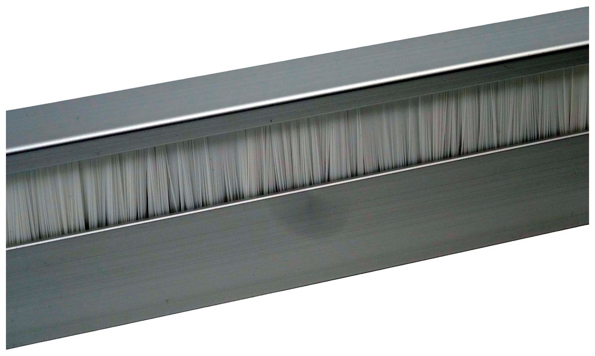 Plinthe ELBRO 2400×60×20mm argent brosse blanche