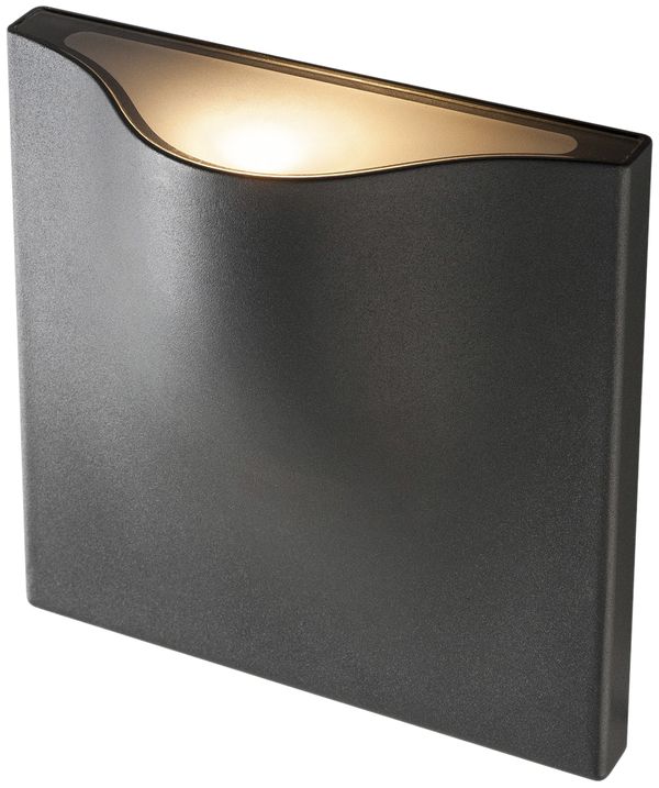 Applique LED SLV VILUA II WL 16W 810lm 3000K IP54 200×200×90mm anthracite