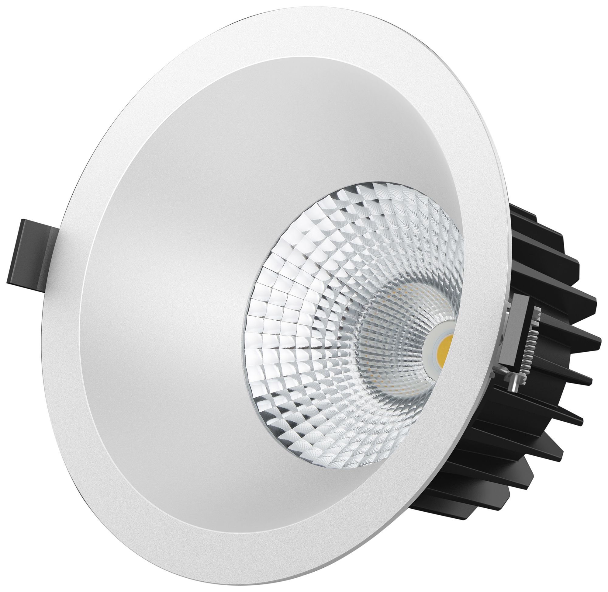 EB-LED-Spot maxLUCE ATMO 200 24W 2640lm 3000…4000K IP44 1-10V DALI2 Ø200mm weiss