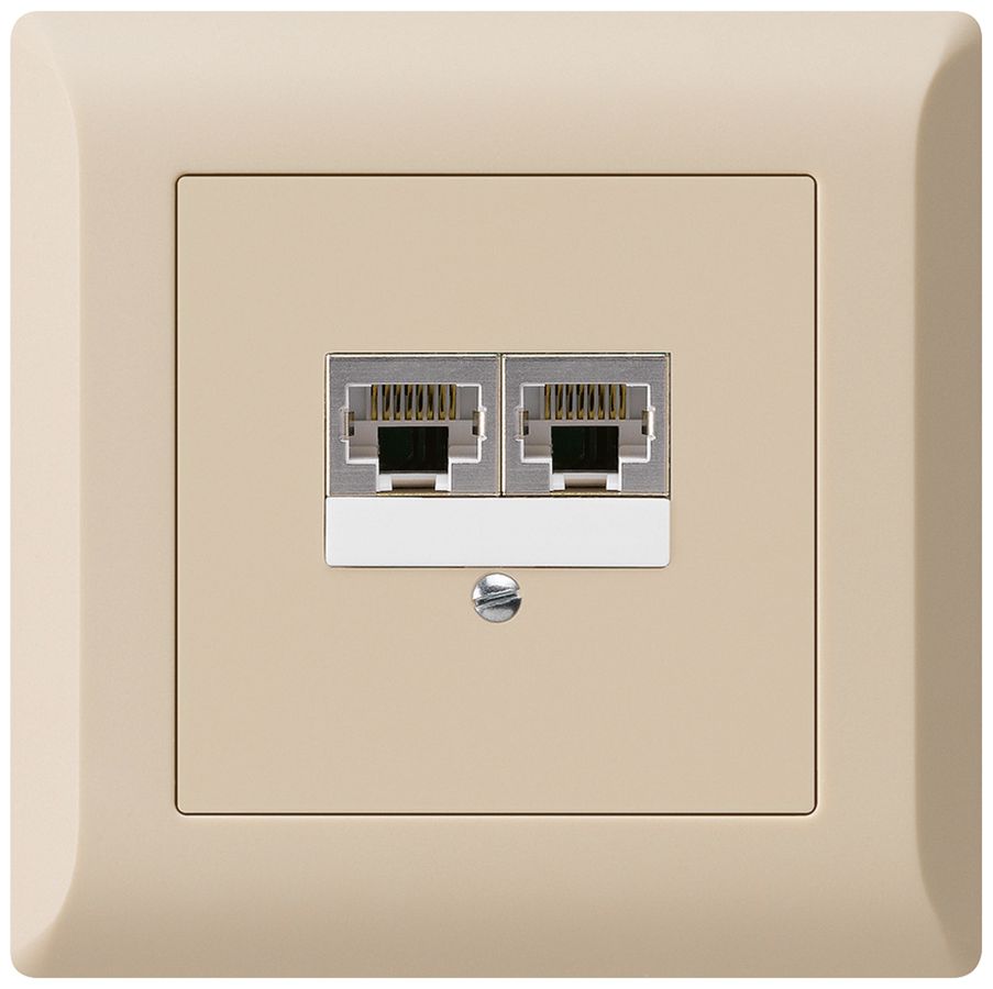 UP-Dose kallysto.line 2×RJ45s getrennt beige