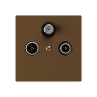 UP-Antennendose kallysto R/TV/SAT braun