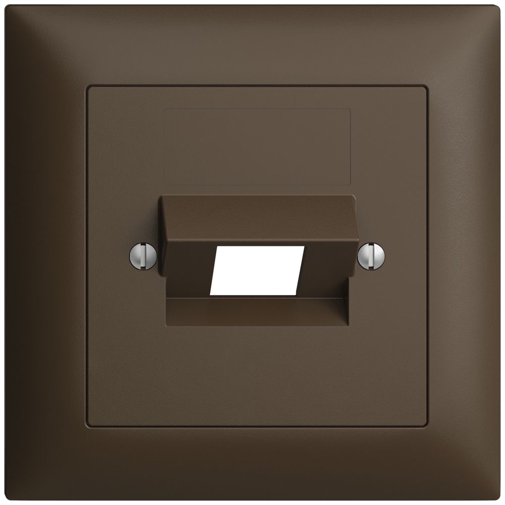 Frontset EDIZIOdue coffee 88×88mm 1×RJ45