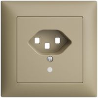 UP-Frontset EDIZIOdue T23 sand 88×88mm mit Linse