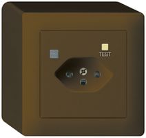 AP-Steckdose kallysto T13 FI 30mA braun