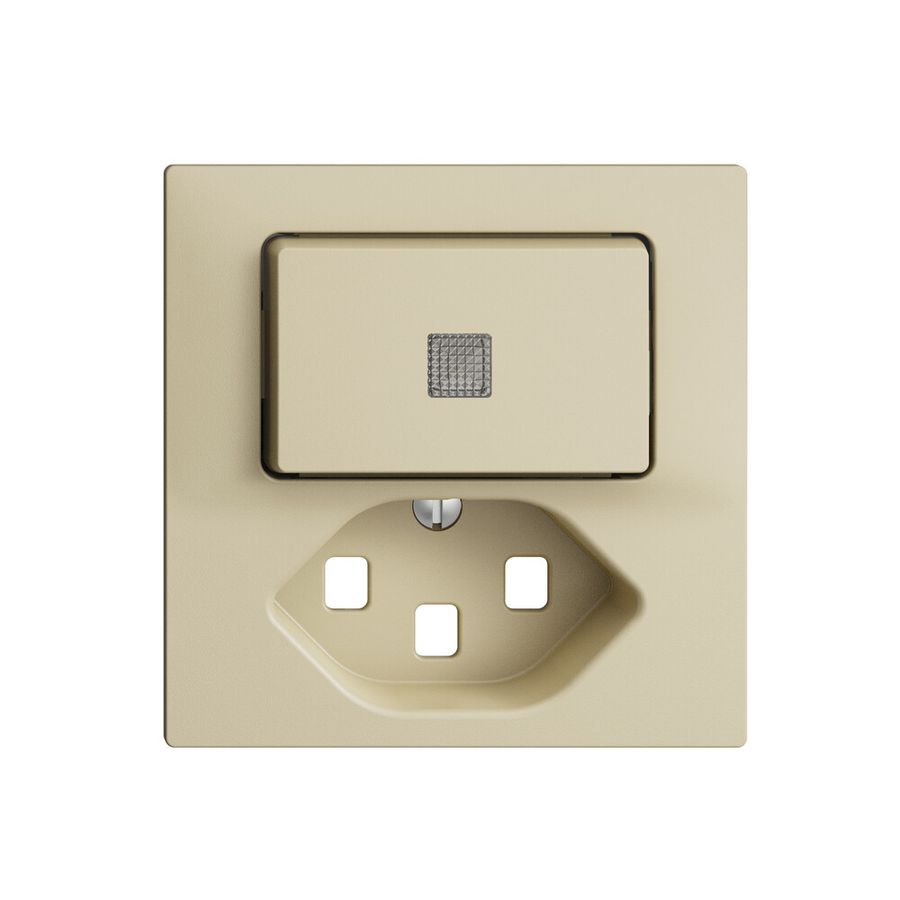 Kit frontale EDIZIOdue vanille 60×60mm T23 con lente