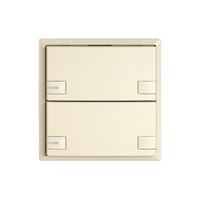 KNX-Taster RGB EDIZIO.liv SNAPFIX® Temperaturfüh.RGB-LED 2×T 2-Tbed.cr