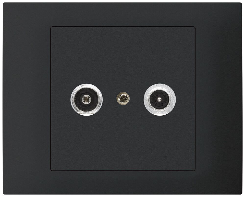 EB-Antennendose kallysto R-TV Bauart T mit EB-Dose G3 10.5dB 2GHz schwarz