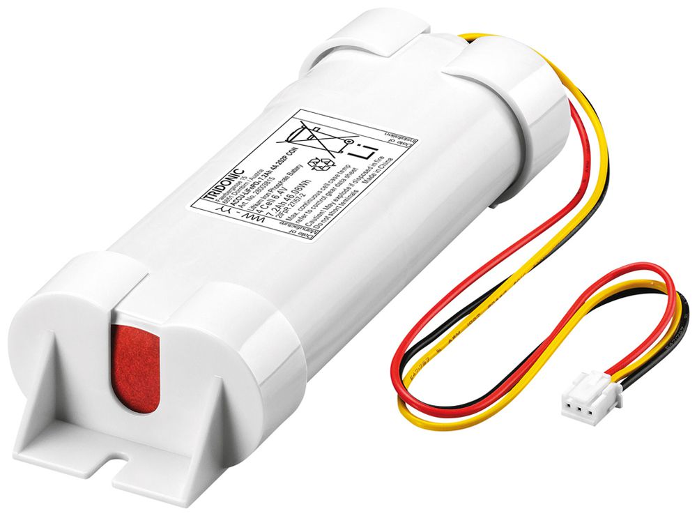 Hochtemperatur-Akku Tridonic LiFePO4 4A, 7.2Ah, mit Flachstecker