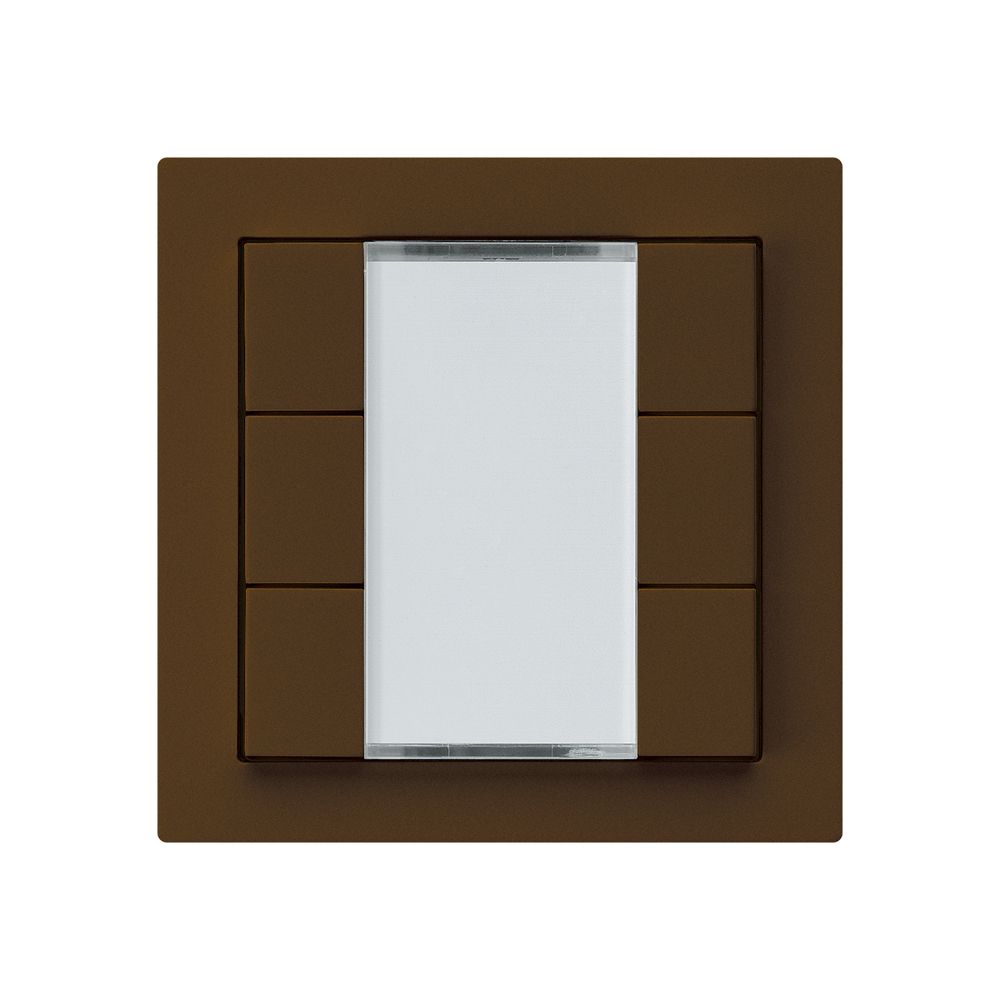 Poussoir ENC kallysto A KNX 6× s/e-link brun
