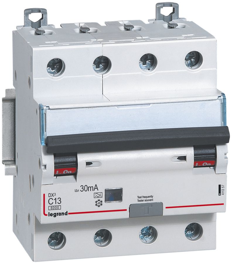 Fehlerstrom-/Leitungsschutzschalter Legrand C 4P 20A 6000A 30mA Typ A