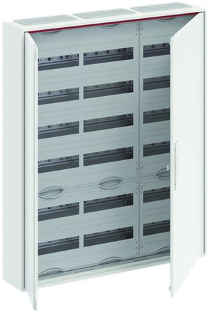 AP-Kleinverteiler ABB CA 36V, 3-Feld 6-reihig 216TE, Tür