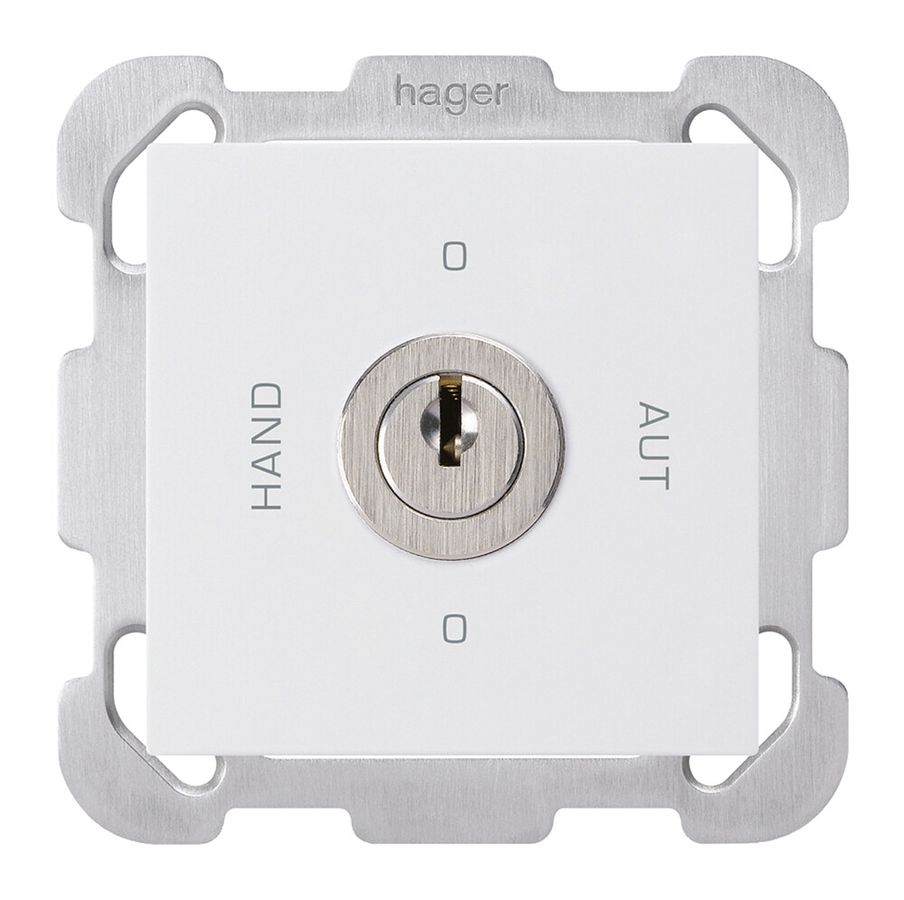 Interruttore rotativo INC 0-Hand-0-Aut. kallysto 2/1L bianco con serratura