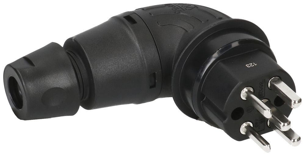 Fiche mobile TH55 type 25 MH 90° IP55 16A 440V pour câble Ø 6.5…14mm no