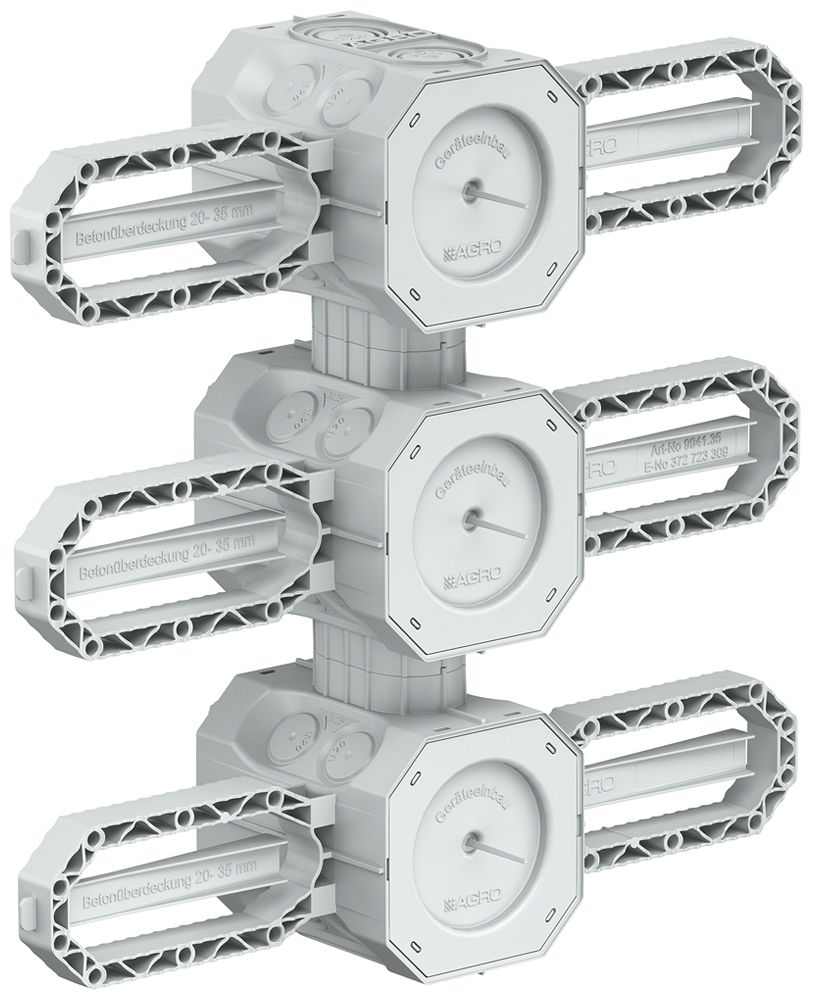 NUP-Einlasskasten AGRO 3×1 Prefix 2.0 für Beton