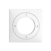 Frontset EDIZIOdue 0-1-2-3 weiss 60×60mm für Schlüsselschalter