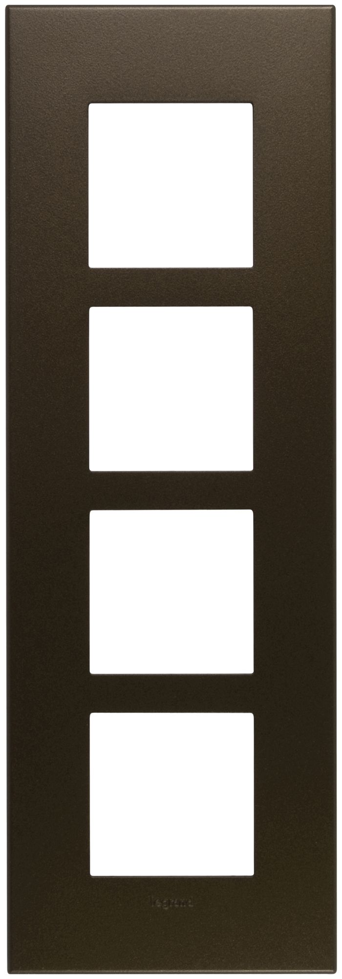 Cadre de recouvrement ATO 1×4 module, dark bronze