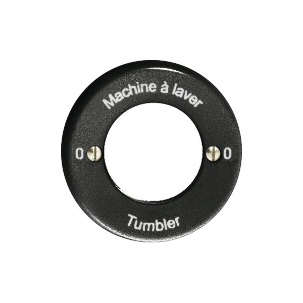 Frontset 0-Machine à laver-0-Tumbler schwarz für Schlüsselsch.