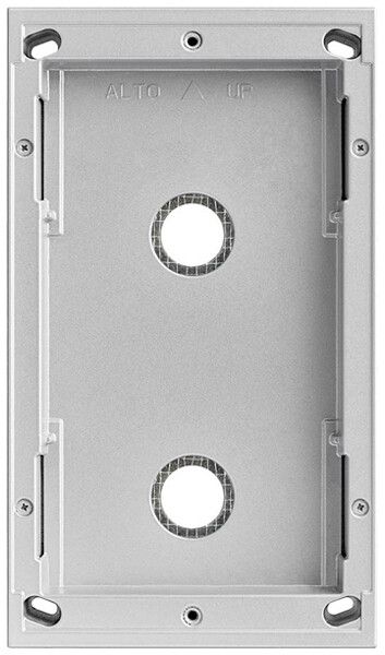 Scatola AP Urmet Alpha, 2×modulo, 125×217mm, con supporto per modulo telaio