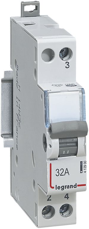 REG-Wechselschalter Legrand, CX3 32A 1L 1W, mit Mittelstellung, 1TE