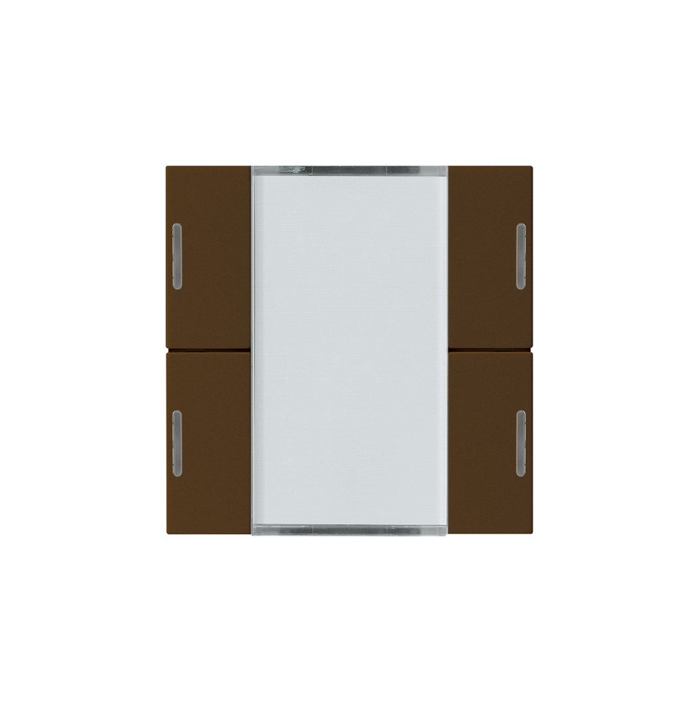 Frontset Hager kallysto LED 4×KNX systemlink/easylink braun