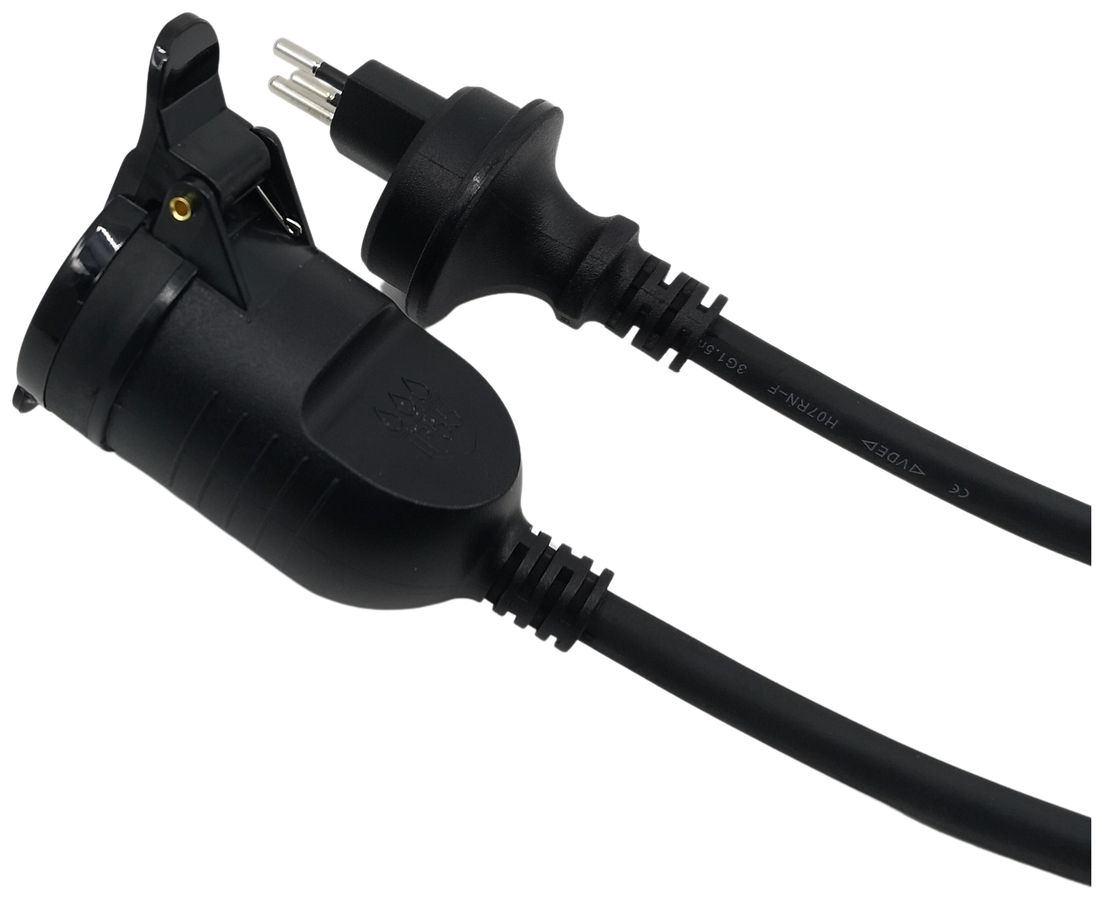 Verlängerungskabel ELBRO IP55 T13/T13 5m GDV 3×1.5mm² schwarz