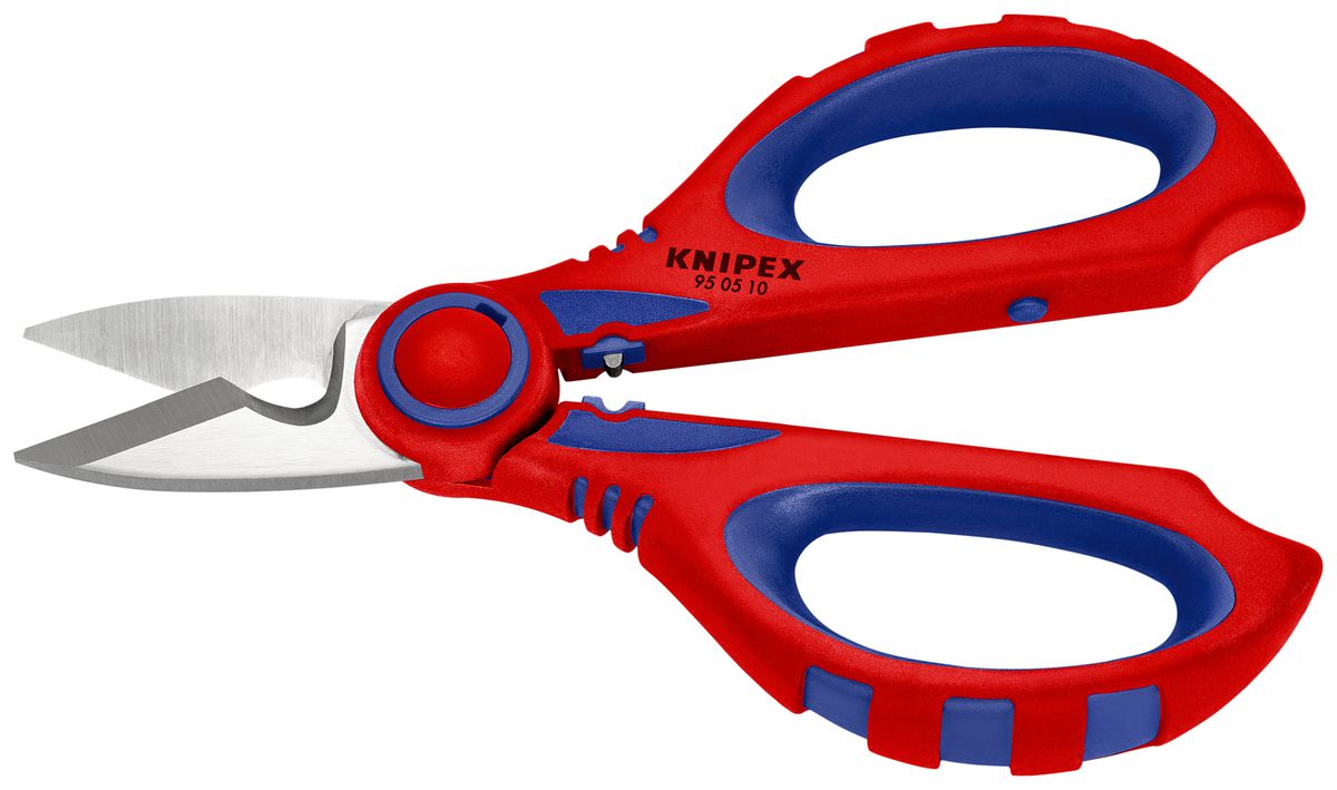Ciseaux pour électricien KNIPEX 190mm gaines bi-matière
