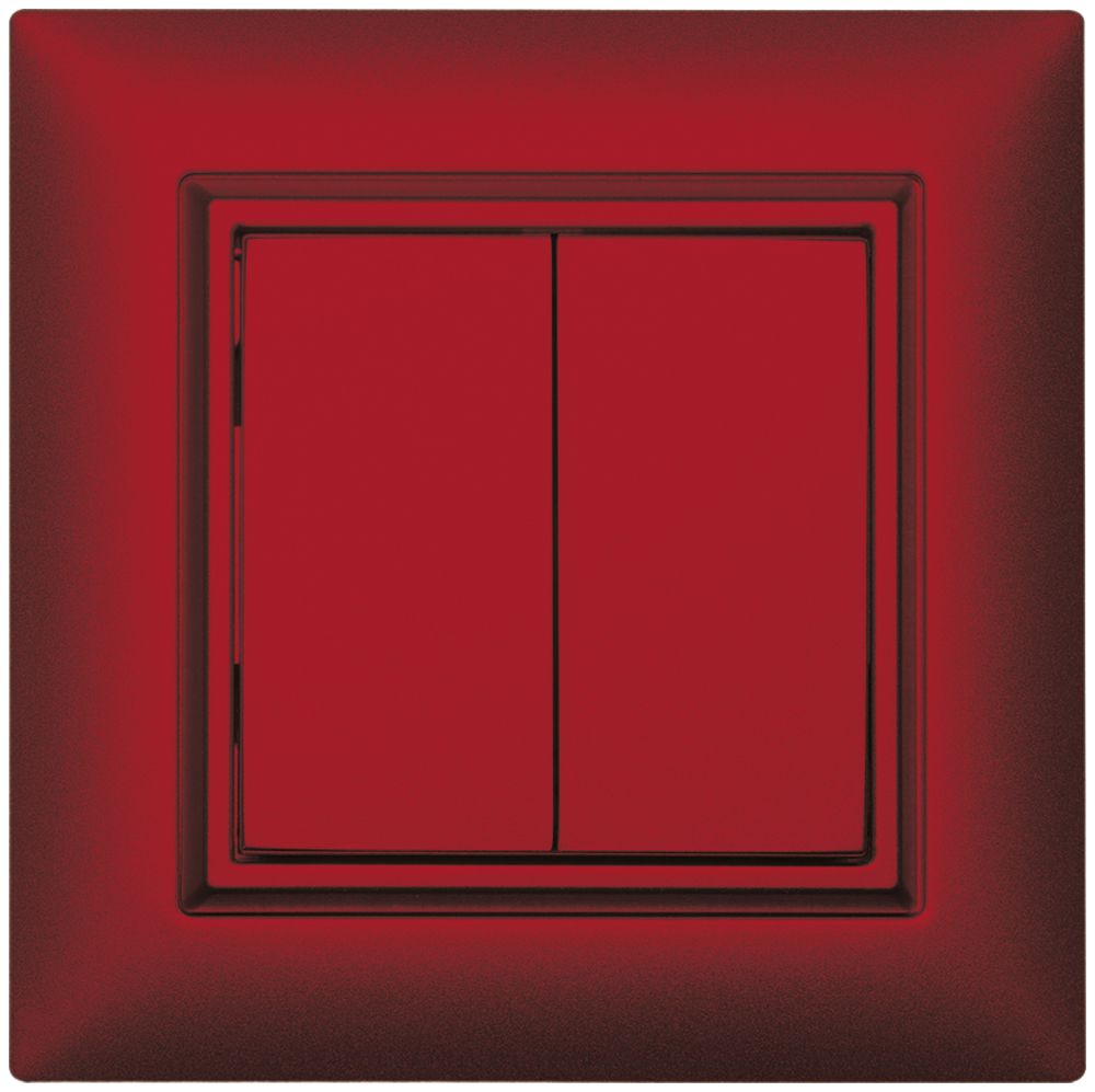 Pulsante RF AP ALADIN EnOcean EDIZIOdue, 2-volte, berry