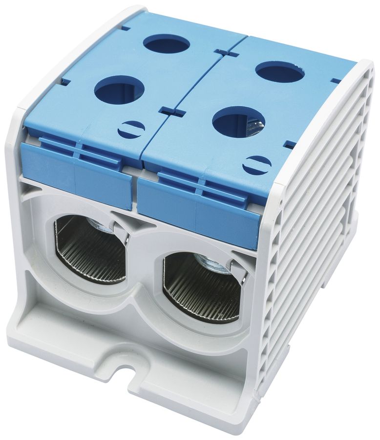 Bloc de distribution Bals RKA 300 1P 520A 2×entrée 2×sortie 120…300mm² bleu