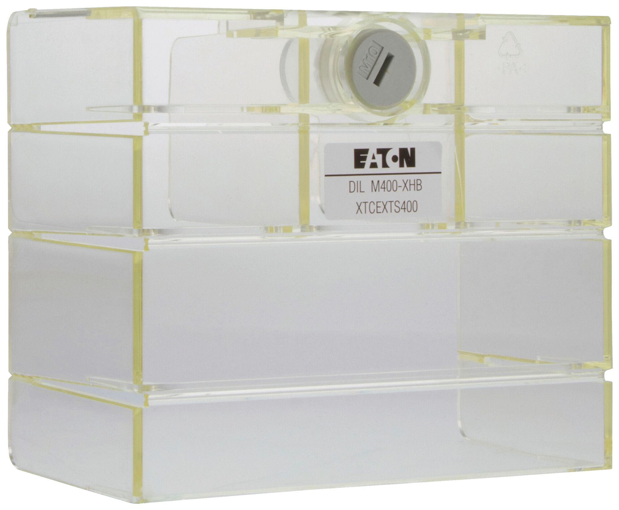 Couvre-bornes Eaton DILM400-XHB 150×126×82mm matière synthétique transparente