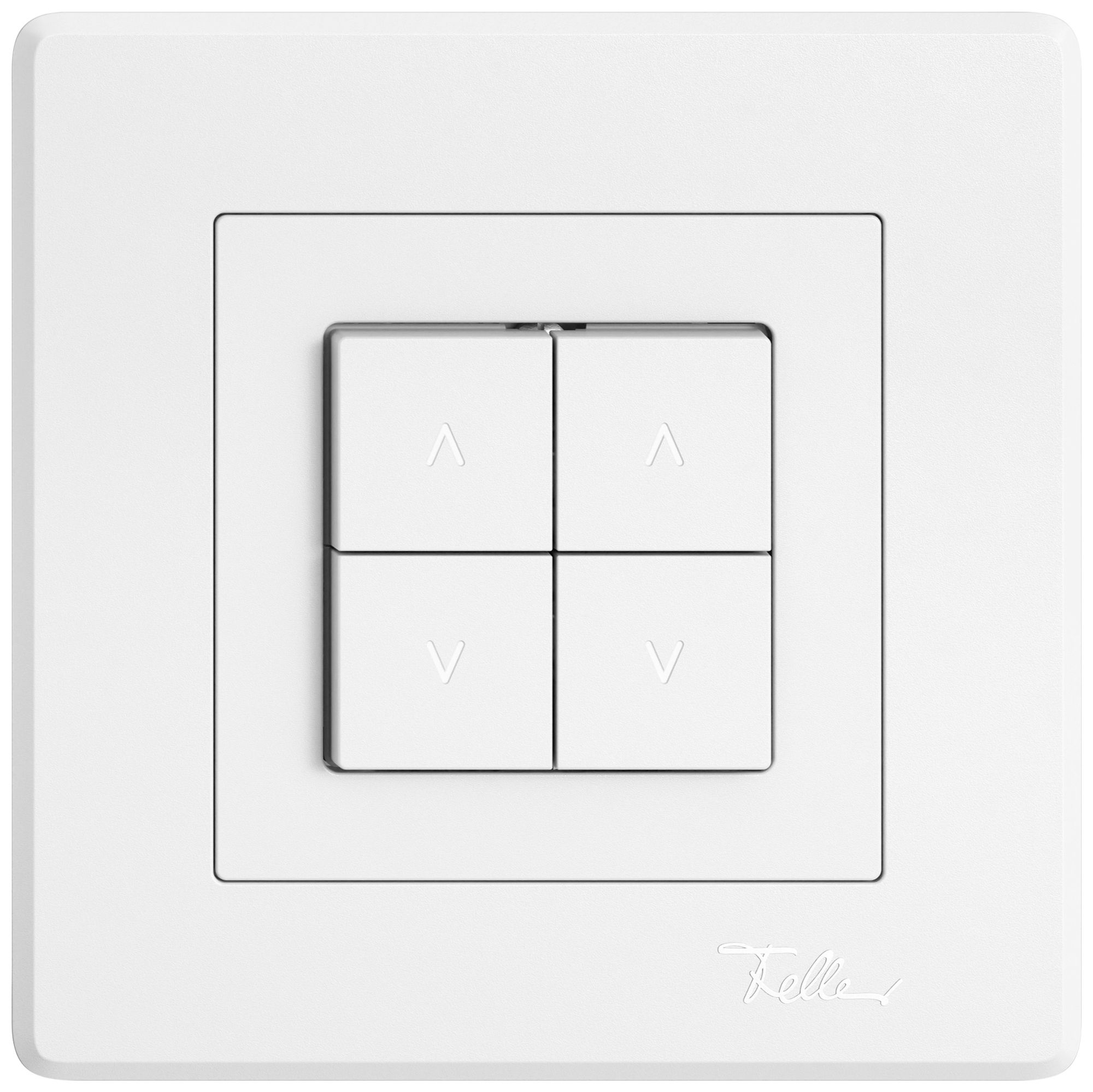 UP-Storentaster EDIZIO.liv SNAPFIX® 10A 250V 4 Tasten 2 Kanäle ws