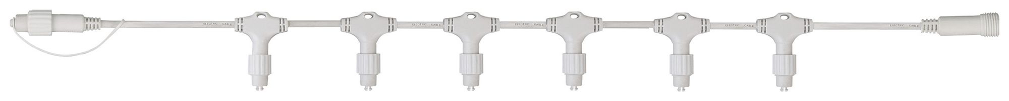 Cavo distributore System LED Extra, 2m, bianco, con 20 partenze da avvitare