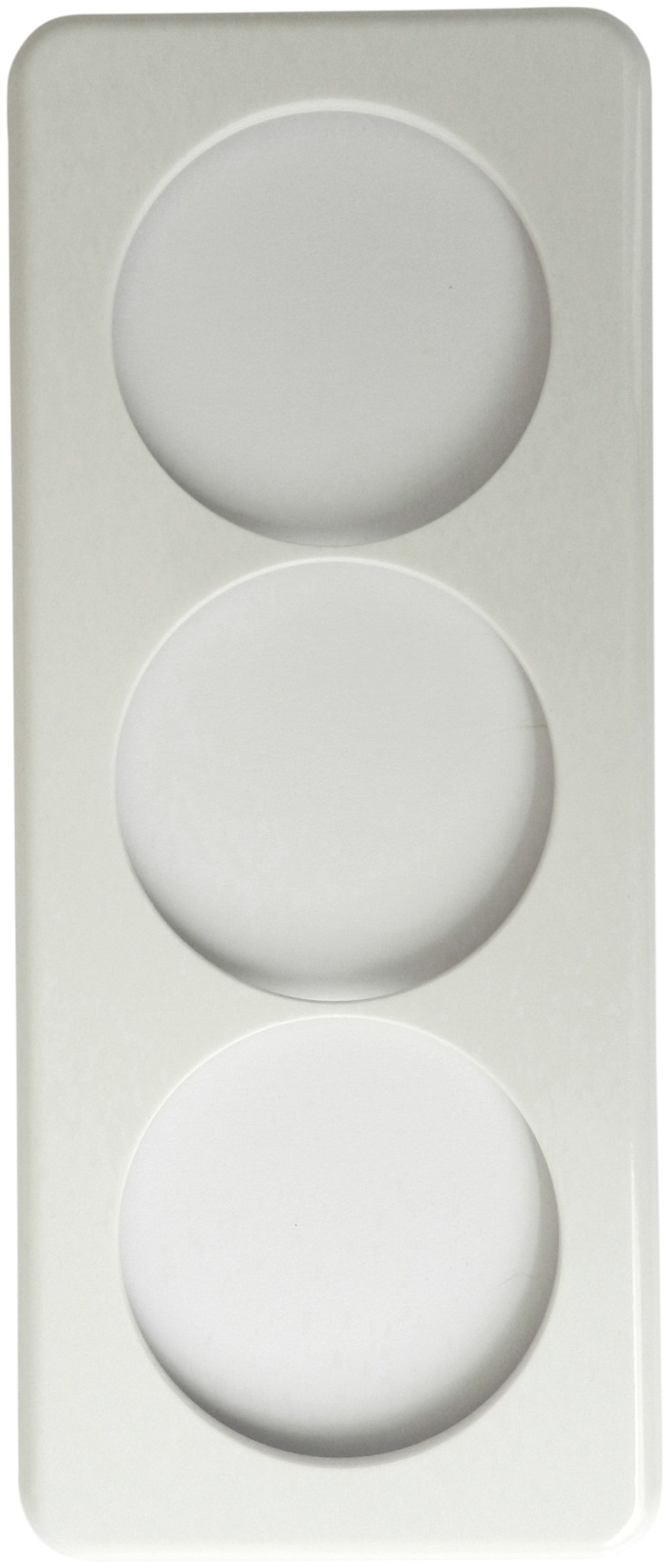 Abdeckplatte 3×1 58-58-58mm weiss