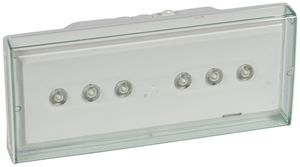 LED-Not-/Hinweisleuchte LEG U34LED, Dauer/Bereitschaft/Autotest, 1h 250lm