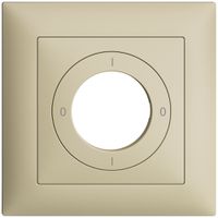 Kit frontal EDIZIOdue 0-1-0-1 88×88mm vanille pour interrupteur rotatif