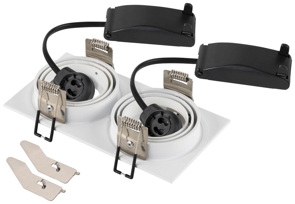 EB-Spot SLV NEW TRIA GU10 2×10W 170×90mm weiss