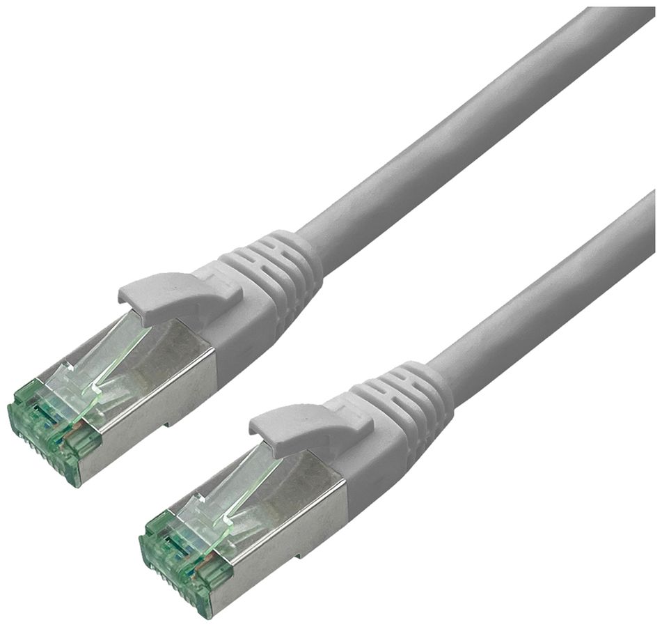 Câble patch RJ45 ROLINE RM cat.6A S/FTP AWG26 TPE gris 1.5m