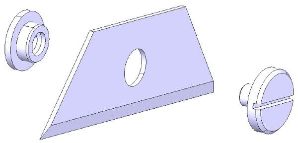 Coltello di ricambio Weidmüller STRIPAX PL per utensile spellafili