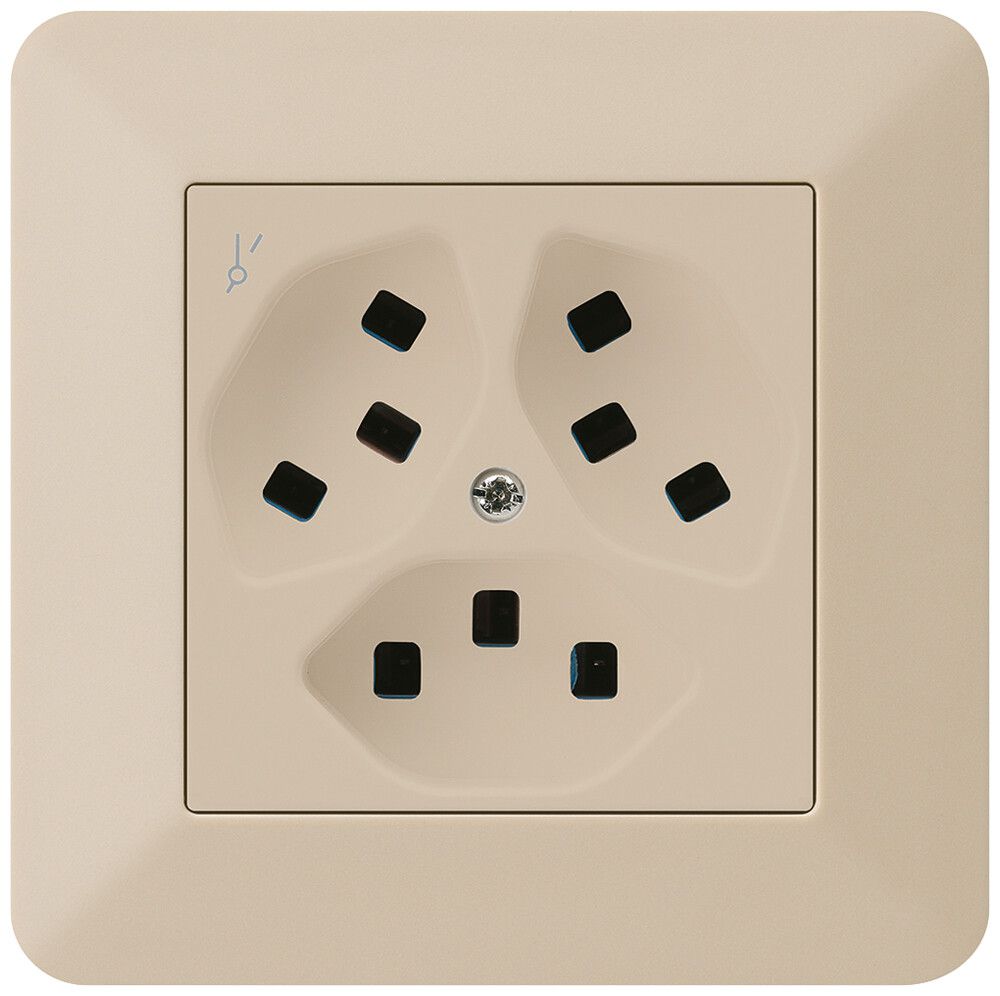 Presa INC Hager kallysto.trend 3×T23 1×S C beige