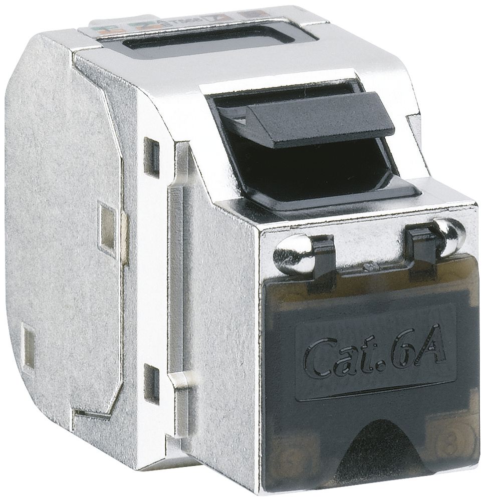 Module RJ45 Hager HMS cat.6A, STP, Keystone,100 pièces