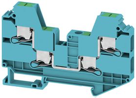 Borne de passage joignable WM SL4C 0.5…10mm² 41A/1000V snap-in DIN35 bl