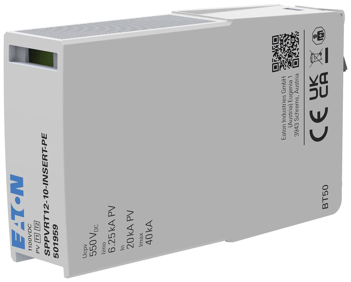 Kombiableiter-Einsatz Eaton SPPVRT12-10-PE DC 1000V 3.8kV