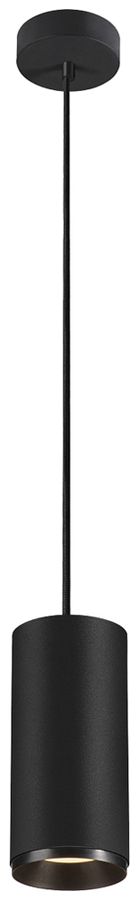 LED-Pendelleuchte SLV NUMINOS L PHASE 28W 2340lm 3000K 36° Ø100×213mm schwarz