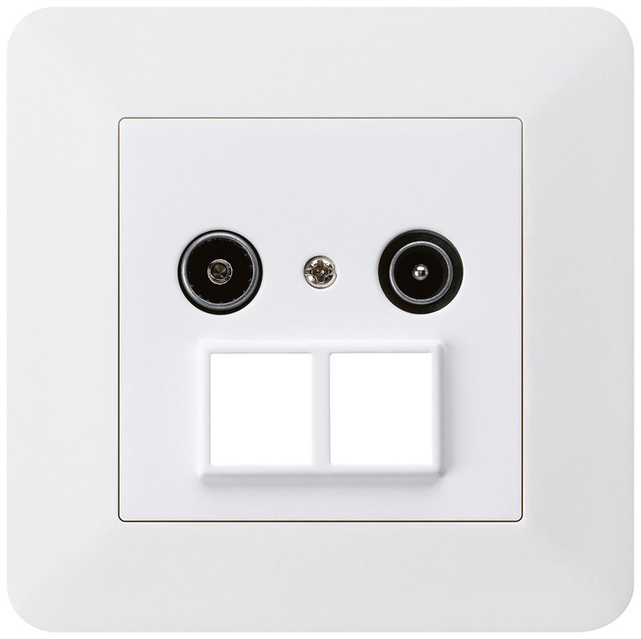 UP-Antennendose R/TV HMS kallysto.trend 14dB weiss